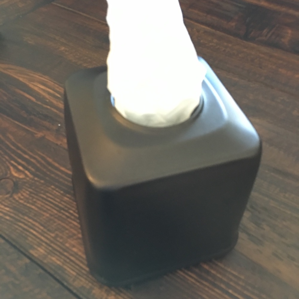Brown tissue box, like new